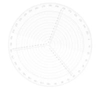 ULTECHNOVO Outil de Centrage Rond en Acrylique pour Menuiserie, Règle Précise et Conviviale pour Trouver le Centre, pour Travaux D'artisanat et Bois
