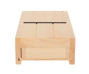 ULTECHNOVO Outil de Rasage pour Tailler le Savonnette Artisanal en Bois Solide Boîte Tiroir pour Copeaux, Lame Affûtée Réglable, pour Savons aux Huiles Essentielles et Finition Précise