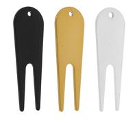 ULTECHNOVO Outil de Réparation de Divots de Golf en Fer 3pcs Fourche Portable pour Restauration de Gazon et Positionnement de Balle sur Green