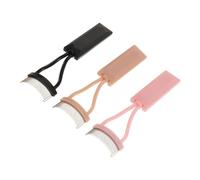 ULTECHNOVO Outil de Séparation des Cils en Métal 3 Pcs Manche Antidérapant Peigne à Cils Portable Noir Rose Clair et Rose Poudré Accessoire Précision Maquillage Retouches Voyage
