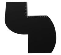 ULTECHNOVO Outil de Soin Ligne des Cheveux avec Indicateurs de Mesure Précis en Pp Noir, Guide de Modelage pour Barbe et Cheveux à Domicile ou Salons de Coiffure