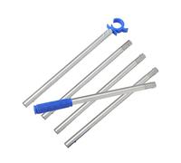 ULTECHNOVO Ouvre-fenêtre Télescopique 1,88 M Bleu Crochet en C - Barre D’Ouverture Réglable 5 Sections pour Fenêtres de Toit Hautes, Chambre, Salon et Bureau - Outil Pratique pour Accès