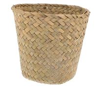 ULTECHNOVO Panier Poubelle Tressé Mini En Paille Naturelle, Seau De Rangement Léger Et Polyvalent Pour Bureau Et Maison, Corbeille De Rangement Multifonction Compacte