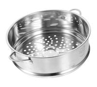 ULTECHNOVO Panier Vapeur en Acier Inoxydable pour Cuisson la Vapeur de Petits Pains et Dim Sum, Design Gain de Place et Évite les Résidus, Cuisine et Fêtes