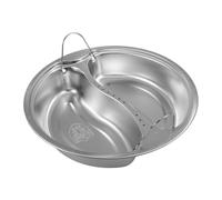 ULTECHNOVO Panier Vapeur Inoxydable à Double Poignée pour Cuiseur à Riz Plateau de Cuisson à Vapeur à Deux Compartiments avec Respirants Résistant et Anti-brûlure Compatible Cuiseur