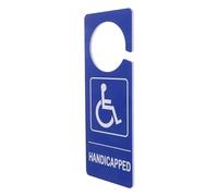 ULTECHNOVO Panneau de Stationnement Handicapé en Pvc Bleu Léger pour Voiture, Design Moderne et Simplicité Élégante, pour Usage Extérieur en Parking