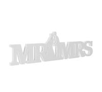 ULTECHNOVO Panneau et Madame, Décor de M et Mme, Centre de Table de Mariage, Blanc, Plastique, Lettre, pour Table et Bureau, Décoration de Mariage Maison, Saint-Valentin