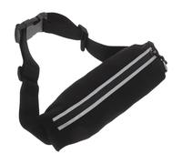 ULTECHNOVO Paquet Banane de Sport Imperméable et Réfléchissante Ceinture Ajustable Légère et Respirante pour Course Randonnée et Fitness Paquet Banane Unisexe Noir 1 Pièce