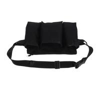 ULTECHNOVO Paquet Banane Porte-outils en Tissu Oxford Noir, Ceinture Multifonction Portable sans Mains pour Huiles Essentielles et Bouteilles de Massage, Design Professionnel Moderne