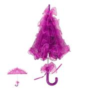 ULTECHNOVO Parapluie Dentelle Mariage Ombrelle Faite Main Parapluie Brodé Mariage Pour Photos Décoration