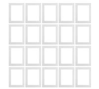 ULTECHNOVO Passe-partout 5,6x7,6 Cm en Papier 30pcs Blanc Ouverture Carrée Précise Améliore la Clarté et Met en Valeur les Détails pour Cadres Photo pour Exposition D'œuvres et Diplômes