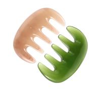 ULTECHNOVO Peigne de Massage du Cuir Chevelu en Résine Cire 2pcs 5 Dents pour Exfoliation et Relaxation, Outil Confortable pour Soin et Détente du Cuir Chevelu