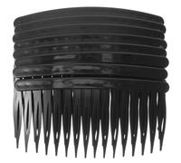 ULTECHNOVO Peignes Latéraux Noirs à 16 Dents Lot de 50 en Plastique Accessoires pour Cheveux Faciles à Insérer et Retirer, pour Dîners et