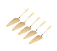 ULTECHNOVO Pelle à Pizza Design Ergonomique en Acier Inoxydable et Spatule à Gâteau 5pcs et Finition Brillante, Facile à Laver, pour Servir Tartes et Pâtisseries