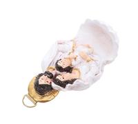 ULTECHNOVO Pendentif Décoratif Nativité De Jésus Figurine Biblique Résine Décoration Murale Intérieure pour Noël Statue Religieuse Scène Nativité