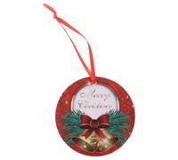 ULTECHNOVO Pendentif Double Face pour Porte D'entrée Noël en PVC Corde Suspendue, Décoration Rustique Facile à Installer pour Ambiance Festive Maison