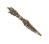 ULTECHNOVO Pendentif vajra en laiton bijoux sacrificiels bouddhistes charme du bouddhisme instrument feng shui fournitures religieuses pendentif démon métal amulette Café