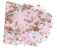 ULTECHNOVO Perles Plates Demi-rondes Résine Imitation pour Nail Art DIY Décoration Manucure Accessoires pour Coque Téléphone Assortiment Multitailles
