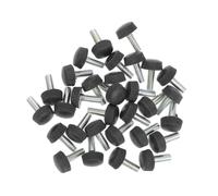 ULTECHNOVO Pieds de Table Réglables en PP Noir, 30pcs, Faciles à Installer, Ajusteurs de Niveau Précis pour Meubles, pour Tables et Armoires