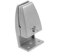 ULTECHNOVO Pince de Cloison de Bureau Structure Solide et Design Simple en Alliage D'aluminium Argenté Compatible Cloisons en Verre et Bois, pour Bureau ou École