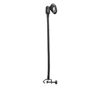 ULTECHNOVO Pince Rotative pour Pied de Microphone de Type C en Métal Noir, Réglable à 360 Degrés, sans Utilisation des Mains, pour Diffusion et Chant