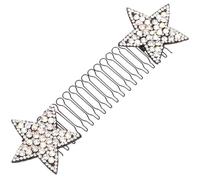 ULTECHNOVO Pinces à Cheveux Étoiles Invisibles pour Coiffure Fixation Forte sans Tiraillement Accessoires Cheveux pour Femmes et Filles Peigne Finisseur Élégant et Discret