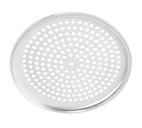 ULTECHNOVO Plaque à Pizza Ménagère Perforée 10 Pouces Ronde en Acier Haute Conductivité Thermique, Résistante à Haute Température, pour Four Domestique et Cuisson Croustillante