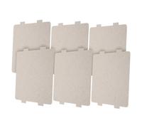 ULTECHNOVO Plaque de Mica Protection la Brûlure Lot de 6 Pièces Argentées en Résine et Prolongation Durée de Vie du Micro-ondes pour Four à Micro-ondes