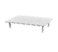 ULTECHNOVO Plaque Filtrante De Grille De Fond D'aquarium De 5 Pièces Panneau De Filtre De Gravier De Sable De Fond De Panneau D'épissage De PVC Aquarium Décoratif Divise Le Plateau pour