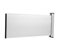 ULTECHNOVO Plaque Nominative Murale en Alliage d'Aluminium Double Face 12X28 CM Plaque Nominative Vierge pour Porte de Bureau Signalétique Professionnelle pour Identification de Salle