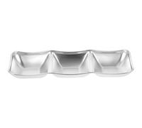 ULTECHNOVO Plat à Apéritif Acier Inoxydable Multi Usage avec Compartiments pour Sauces et Condiments pour Maison et Restaurant