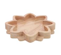 ULTECHNOVO Plateau Bois Forme De Lotus pour Affichage Bijoux Décoration Multifonction Rangement Bijou Et Perles Surface Lisse Facile à Nettoyer Matériau Résistant pour Usage Maison Ou Boutiqu