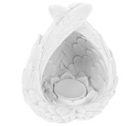 ULTECHNOVO Plateau de Rangement Décoratif en Résine Blanche de Plume, Porte-Bijoux et Articles Divers, Ornement Artisanal Élégant pour Bureau et Maison, Accessoire Pratique et Original