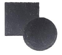 ULTECHNOVO Plateforme de Repos pour Tortues en Ardoise Noire 2pcs Multifonctionnelle Résistante pour Décor de Terrarium et Reptiles Domestiques