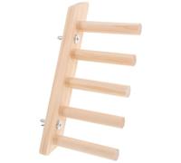 ULTECHNOVO Plateforme d'escalade Murale en Bois pour Chats 5 Marches, Design Élégant Beige, Économise de l'espace et Favorise l'exercice Physique en Intérieur
