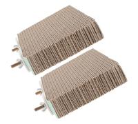 ULTECHNOVO Plateforme d'exercice pour Oiseaux en Papier Ondulé 2pcs Support à Oiseaux Facile à Nettoyer Perchoir pour Perroquet pour Cage