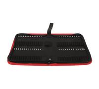 ULTECHNOVO Pochette à Fermeture Éclair pour Embouts Visseuse 55 Pièces, Étui Compact en Tissu Oxford Poignée, Organisateur pour Bricolage et Atelier
