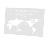ULTECHNOVO Pochoir Carte Monde Pet Flexible pour Décoration Gâteau Modèle et Réutilisable Outil DIY pour Pâtisserie et Sucre Facile à Nettoyer et