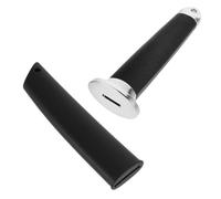 ULTECHNOVO poignée de Katana d'entraînement en Plastique ABS Noir, kit de réparation de Sabre Traditionnel Japonais avec Sheath, pour Cosplay, DIY et contrôle Confortable