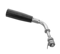 ULTECHNOVO Poignée de Porte de Cheminée Garantie de Sécurité en Acier Inoxydable Noir Robuste Poignée de Porte de Chaudière Classique pour Poêle à Bois et Foyer Intérieur