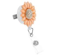 ULTECHNOVO Porte-badge Tournesol Rétractable avec Clip Robuste Porte-cartes Léger et Extensible Support Pratique pour Cartes Identité et Badges Professionnels