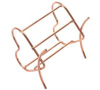 ULTECHNOVO Porte-éponge Maquillage en Métal Rose Doré, Support Compact de Cœur pour Fond de Teint, Organiseur et Égouttoir à Éponges Beauté, pour Coiffeuse et Rangement Salle de Bain
