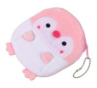 ULTECHNOVO Porte-Monnaie Pingouin en Peluche Adorable en Peluche Rose Pratique et Robuste pour Garçon et Filles et Adultes Petit Paquet Portable Pouvant Se Glisser Un Paquet à Dos à Main