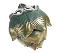 ULTECHNOVO Porte-Parfum à Reflux en Céramique Lotus, Brûleur D’aromathérapie Suspendu Décoratif, Brûleur D’Parfum de Fleur pour Bureau et Chambre, Accessoire Parfum D’Ambiance Raffinée