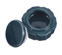 ULTECHNOVO Pot à Céramique Vintage Élégant Petit Pot Cosmétique Multi-usages pour Poudre Et Crème Lèvres Bocal Décoratif Pratique Vert Foncé