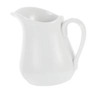 ULTECHNOVO Pot à Lait Porcelaine Blanche Petit Pichet Céramique pour Mousse de Café Jus et Yaourt Facile à Nettoyer pour Bar et Restaurant