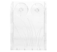 ULTECHNOVO Pot de Plantation Transparent en Acrylique Ventouse pour Aquarium, Support pour Plante Aquatique Bord Lisse, pour Créer Un Petit Paysage Un Aquarium