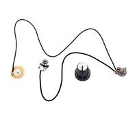ULTECHNOVO Potentiomètre de Micro de Guitare Facile à Installer B500k 27mm avec Prise de Sortie Ronde en Plastique et Métal Adapté pour Violon et Guitare Cigar Box