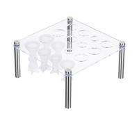 ULTECHNOVO pour Pièces D'échecs 16 Emplacements avec Support de Rangement Moule en Silicone Usage Polyvalent et Réutilisable pour Decoration Maison et Loisirs
