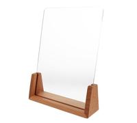 ULTECHNOVO Présentoir à Ongles Multifonction en Acrylique Solide Planche d'Exposition Vernis à Ongles Support Bois de Hêtre Naturel pour Présentation Couleurs et Accessoires Nail Art